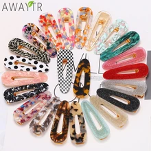 AWAYTR Snap Hair Clips Hair Clips Pins BB Hairpins Color Metal Barrettes for Adult Children Women Girls Styling Hair Accessories