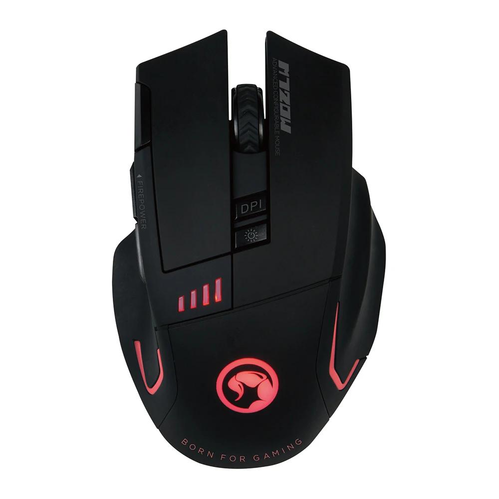 

MARVO M720W Gaming Mouse , 8 Button LED Light Wireless Mouse, Ajustable DPI Optical Ergonomic USB Mice For PC/Laptops/Computer