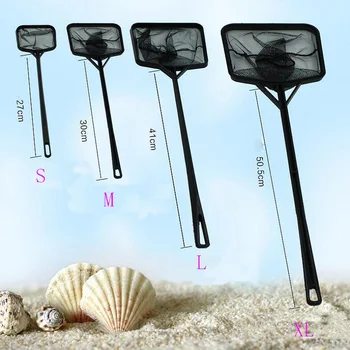 

Portable Long Handle Square Aquarium accessories Fish Tank Fishing Net Landing Net For Various Kinds Of Fish 3 pieces / pack