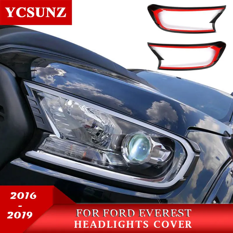 

2016-2019 Headlights cover without light for ford Everest 2016-2019 accessories Exterior lights trim for ford RANGER YCSUNZ