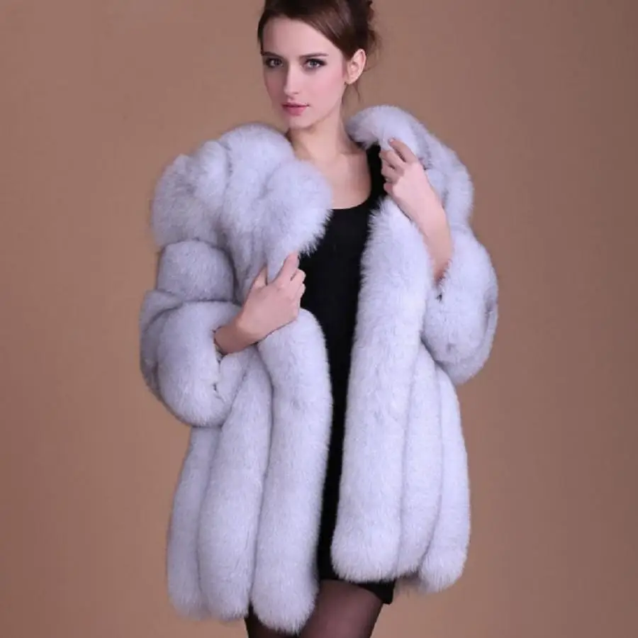 Женская зимняя куртка из искусственного лисьего меха wj1231|faux fur coat|fur coatfur coat brands |