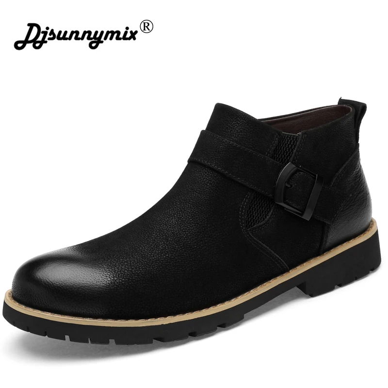 

Chelsea Boots Men Suede Leather Luxury Men Ankle Boots Original Male Short Casual Shoes British Style Winter Spring Boot