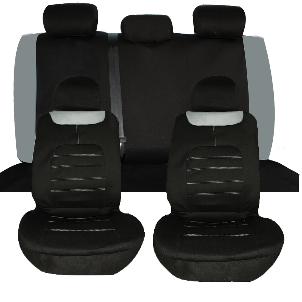 9PCS Universal Fit Car Seat Covers Polyester Washable Thicken With Back