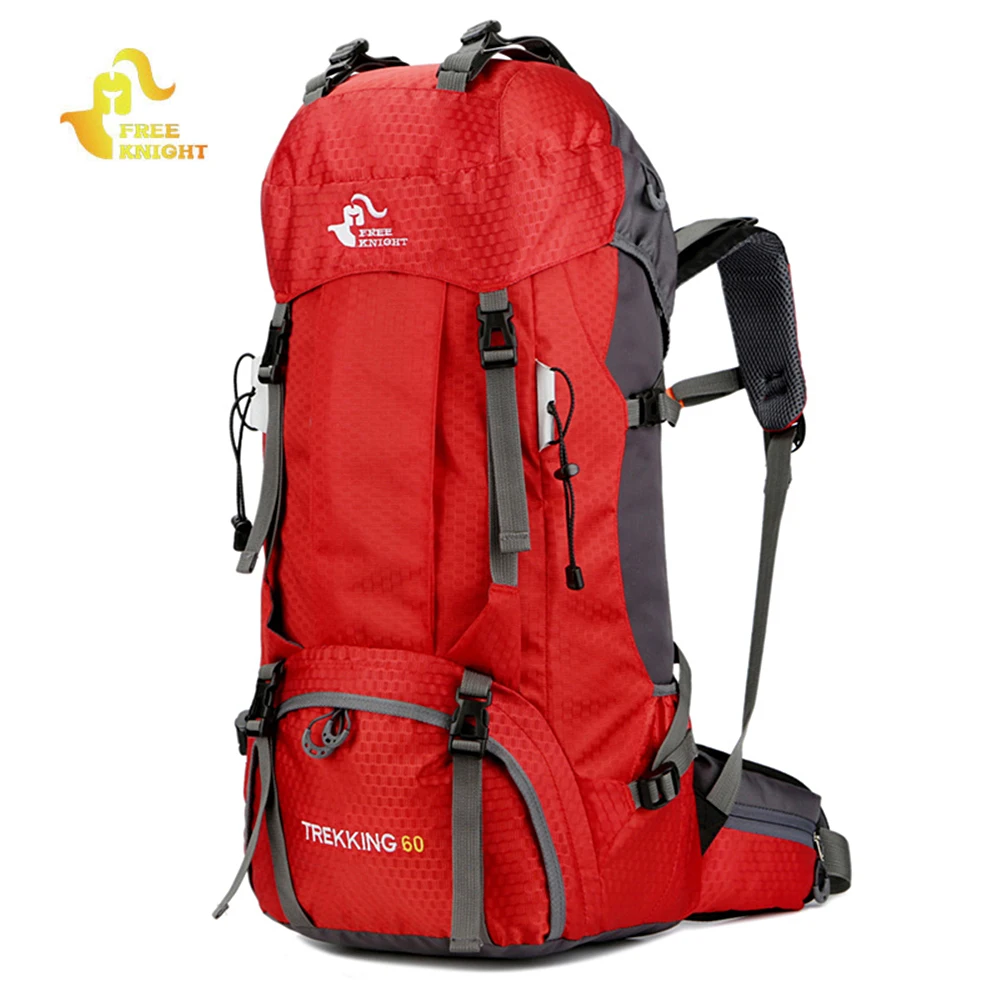 

60L Waterproof Outdoor Travel Backpack Rucksack Sport Bag With Rain Cover Wild Survival Backpack Camping Hiking Trekking Mochila