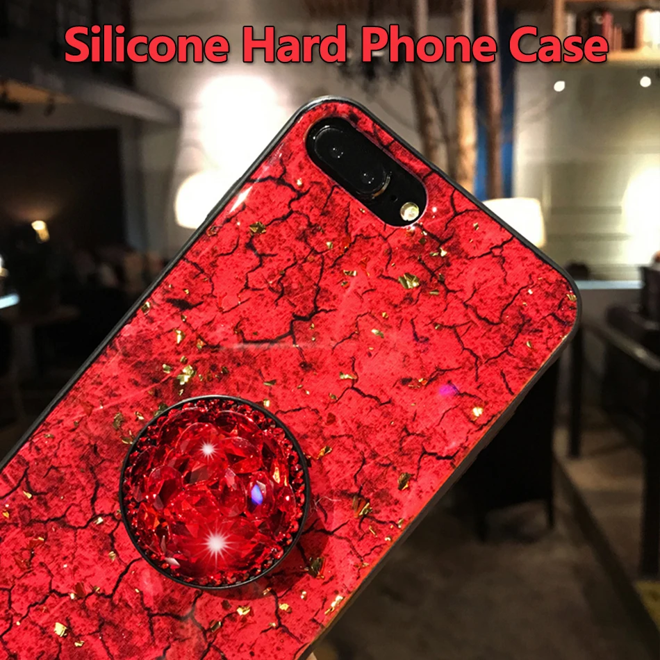 Luxury Glitter Phone Case For iPhone XS Max Case Silicone Holder Case For iPhone 7 8 XR Plus Case Coque For iPhone X XS Cover