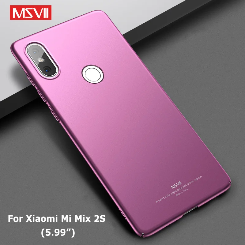 Чехол Msvii для Xiaomi mi x 3 2s 2 S Чехол тонкие матовые Чехлы Xio mi x 3 mi x3 чехол PC Cover для Xiaomi mi Mix 2 S 2 S mi x2 S Чехол - Цвет: Simple Wine red