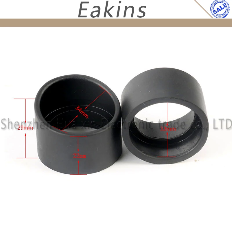 

2Pcs/lot 34mm Rubber Eyepiece Protection Cover Guards For Binocular Biological Stereo Microscope Telescope Monocular Binoculars