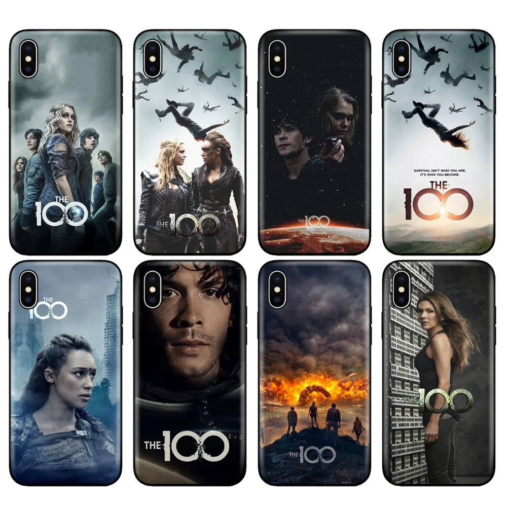 

Black tpu case for iphone 5 5s se 6 6s 7 8 plus x 10 case silicone cover for iphone XR XS MAX case The Hundred The 100 Tv Shows