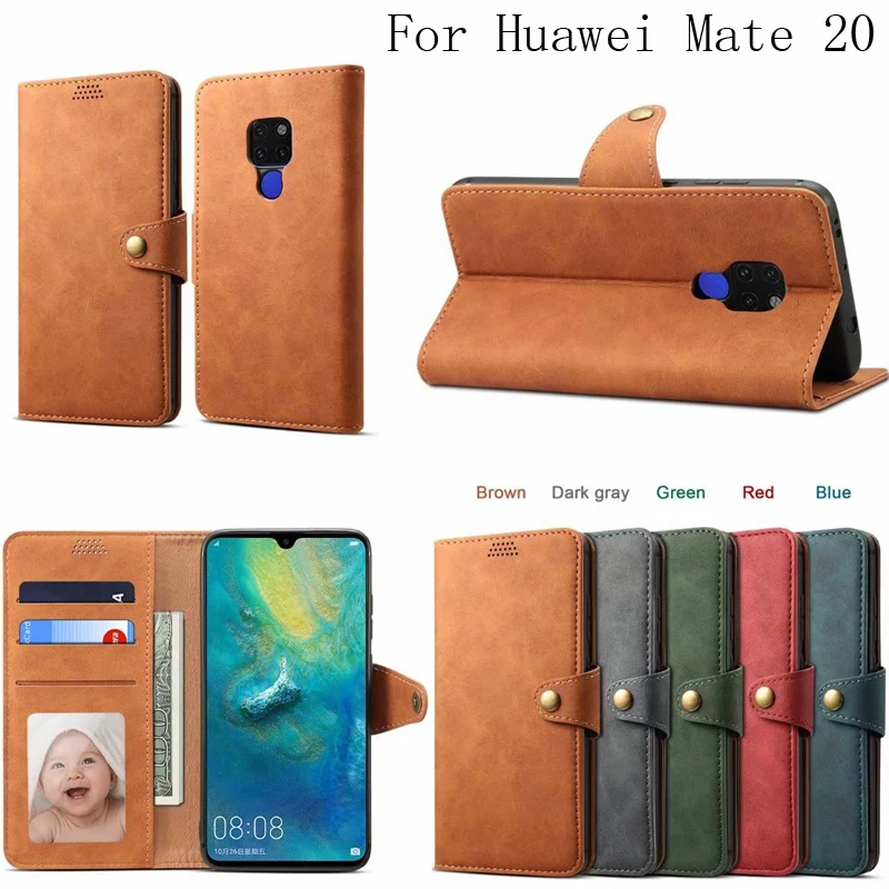 Роскошный винтажный Чехол кошелек для Huawei Mate 20 защита с окошком фоторамкой
