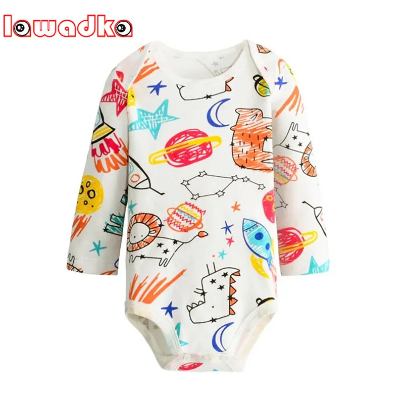 Lawadka coton bébé Body nouveau-né garçons filles vêtements infantile combinaison globale à manches longues corps costume bébé vêtements