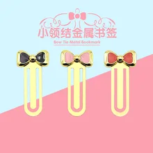 1 шт. креативная Милая Красивая бабочка галстук-бабочка Розовая Книга папка металлическая Закладка маленькая свежая и изысканная художественная ручка