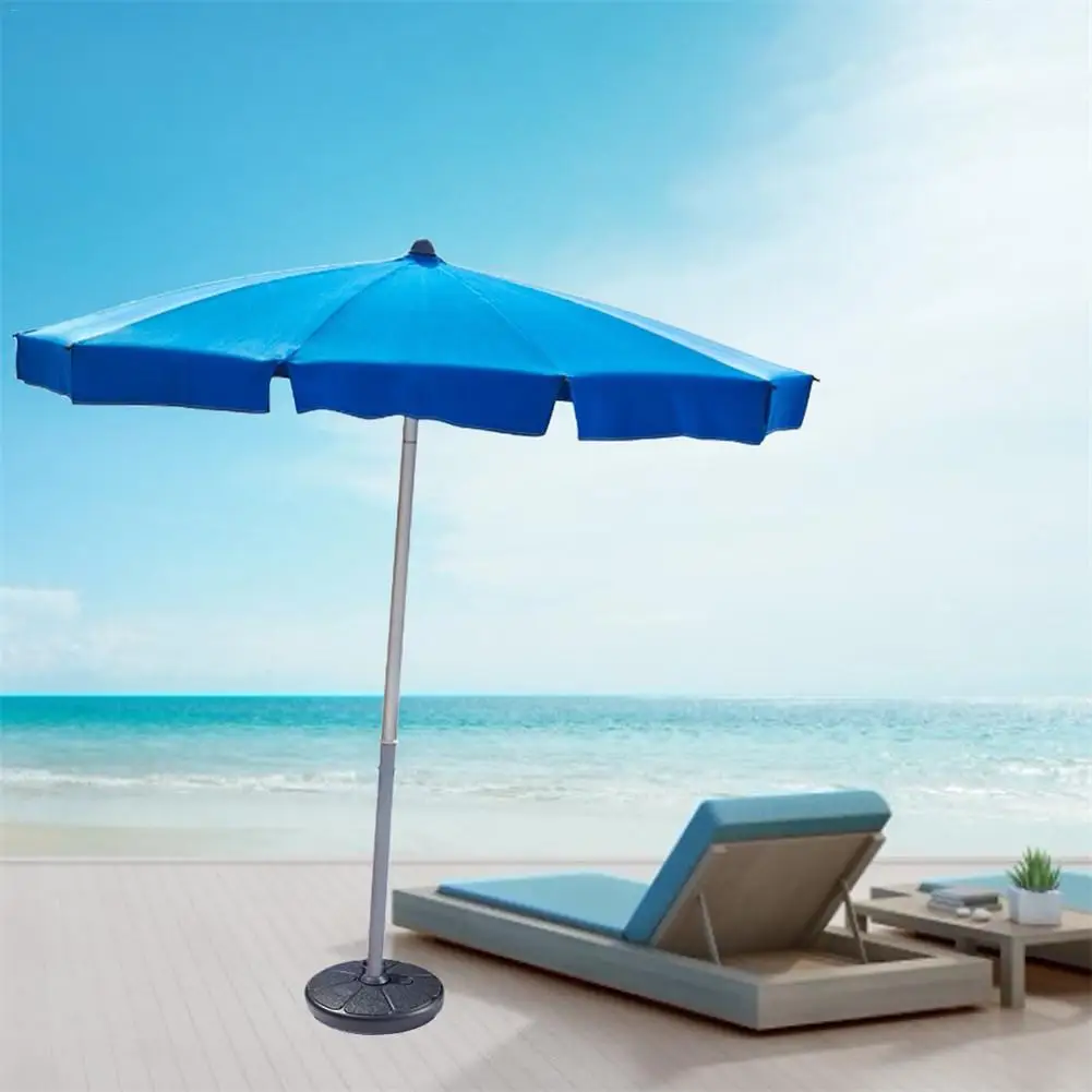Outdoor Sun Beach Umbrella Base Stand Round Water Filled Holder For 3.5-3.8cm Umbrella Pole Garden Patio Sun Shelter Accessory