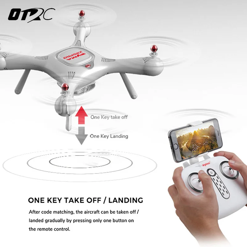 25PRO SYMA FPV WIFI с HD камерой 720P GPS RTF режим Follow Me Квадрокоптер Вертолет радиоуправляемый