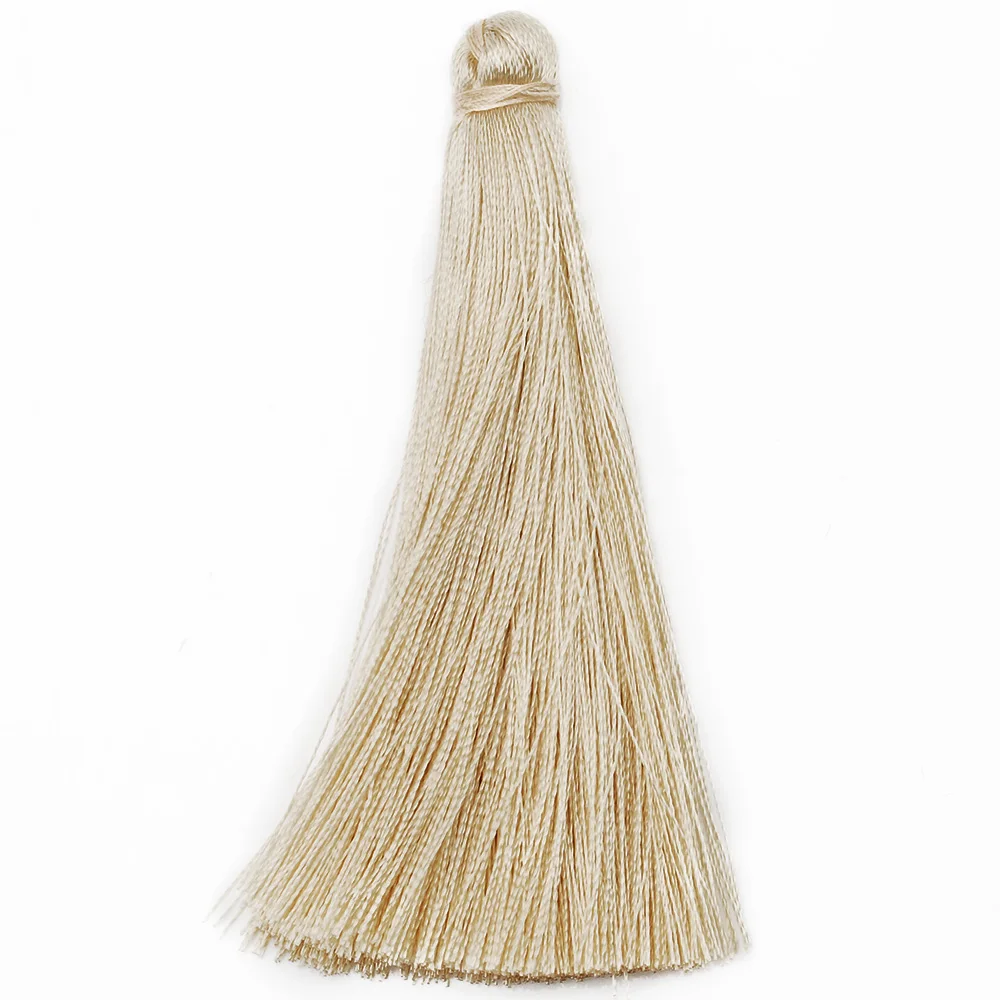 8 cm Korean Artificial Silk Tassel, Beige DIY Essential Tassels Pendant