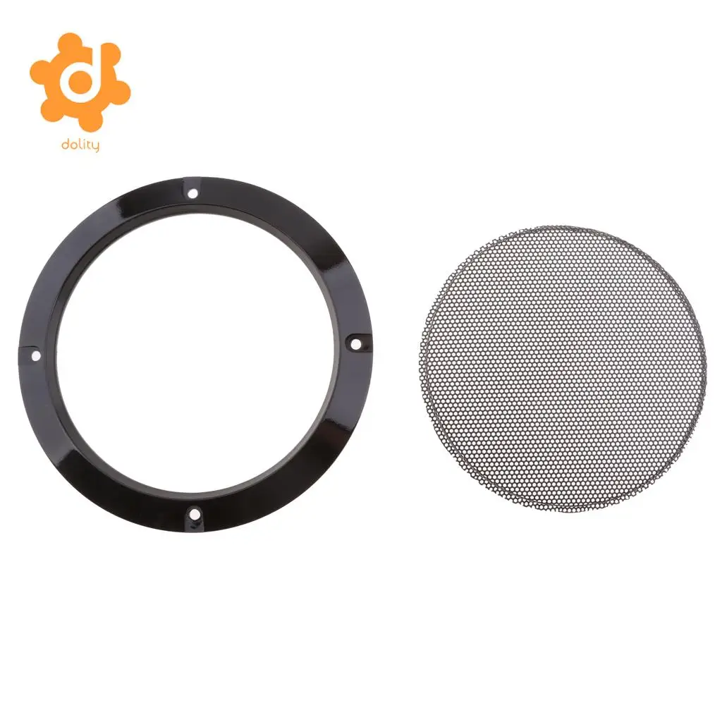 6.5 Inch Replacement Round Speaker Protective Mesh Cover Case with 4 pcs Screws