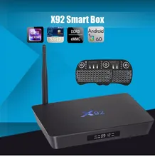 Оригинал X92 2 ГБ/16 ГБ Android 6.0 Smart TV Box Amlogic S912 OCTA Ядро ПРОЦЕССОР 16.1 Полностью Загружен 5 Г Wi-Fi 4 К H.265 Set Top Box PK X96