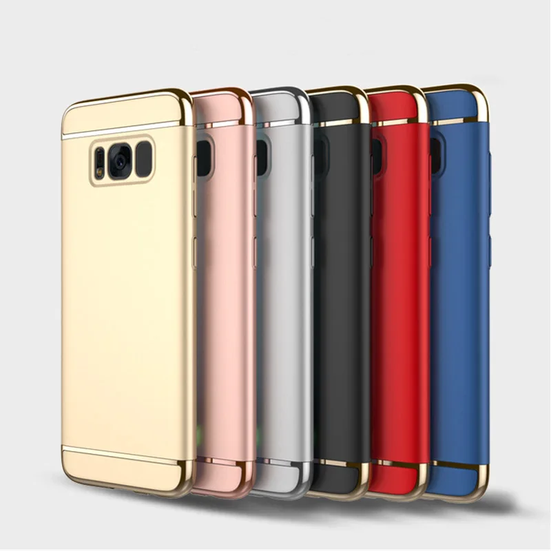 

For Samsung S6 S7 S8 Case Frame Case Cover Back Ultra Thin Hard 3 in 1 Protective Coque For Samsung Galaxy Note5 J5 J7 C8 C9
