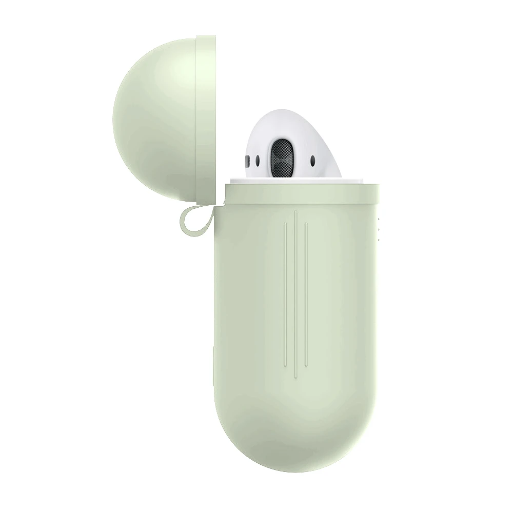 Hot Silicone Protective Carrying Case Glow in the Dark Cover Skin Sleeve Pouch Box for Apple Airpods Wireless Accessories