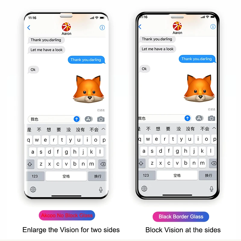 Akcoo 9D закаленное стекло без полей для iPhone 11 Pro max защитный чехол для экрана Защитная пленка для iPhone XR XS MAX стеклянная пленка
