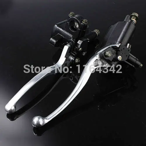 

2x Black Universal MOTORCYCLE BRAKE CLUTCH MASTER CYLINDERS 7/8" (22mm)For Suzuki Honda Kawasaki