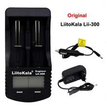 Liitokala lii-300 ЖК-3.7 В/1.2 В AA/AAA 18650/26650/16340/14500/10440 /18500 зарядное устройство с экраном 5 В 1A lii300