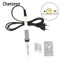 ЕС вилка 220 В 60 Вт Электрический паяльник Регулируемая температура паяльник пистолетный паяльник наконечник сварочные работы ремонтный инструмент Электрический