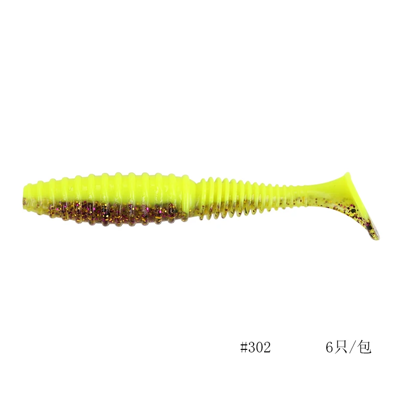 Рыболовные приманки TRULINOYA FAT Swing Impact Swimbait 75 мм/3,2 г 6 шт./лот Craws мягкие приманки рыболовные мягкие приманки - Цвет: 302