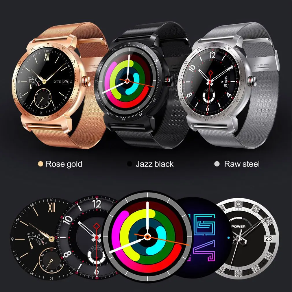 

K88H Plus Smart Watch IOS Android Heart Rate Monitor Watch IPS Round Screen watch men digital led bluetooth#p10