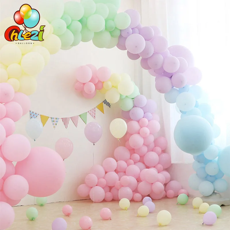 100Pcs 12" Macaron Candy Pastel Latex Ballon Fête de Mariage Décoration Anniversaire UK 