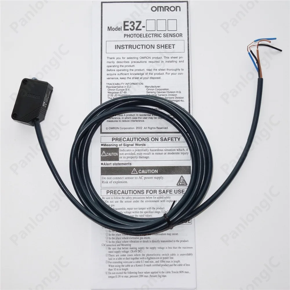 

100PCS Omron E3Z-D61 Compact Photoelectric Sensor Diffuse-reflective Pre-wired NPN with Built-in Amplifier