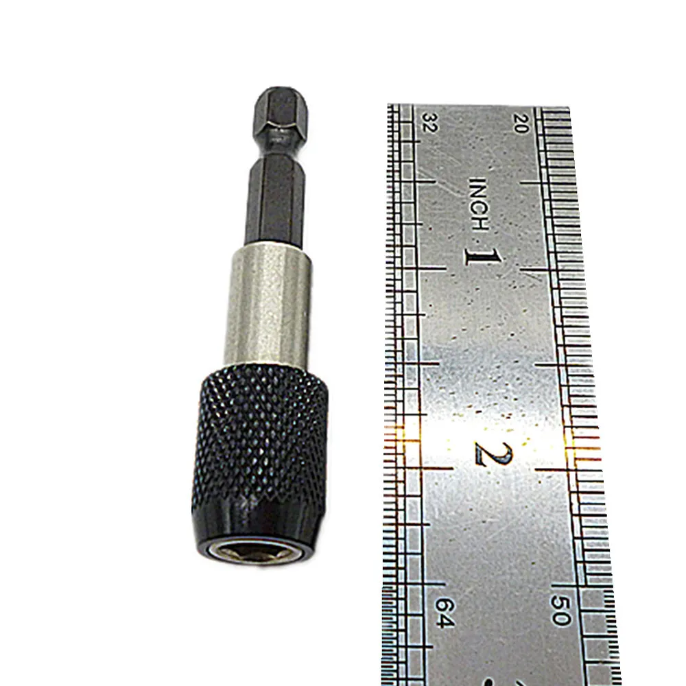 Quick Release Hex Shank Drill Screw Magnetic Screwdriver Bit Holder 60mm