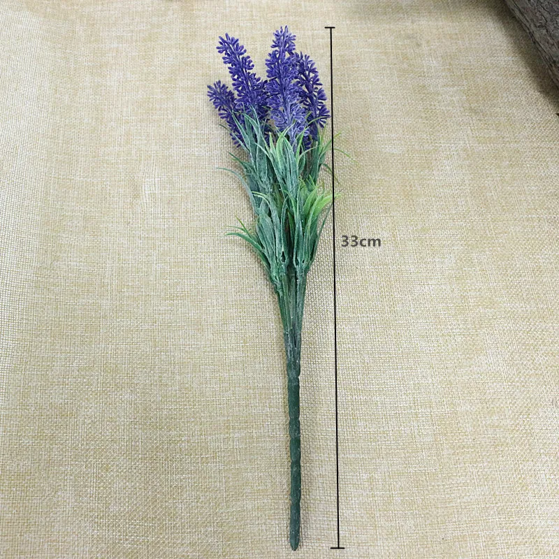 Flone Romantic Provence Lavender Flower Artificial Plastic Flowers Simulation Aquatic Plants Wedding Home Party Decor Floral (12)