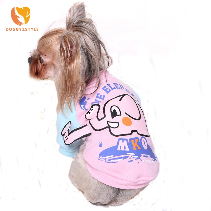 DOGGYZSTYLE Dog Sweater Cotton Puppy Pet Sweater Teddy VIP Bears Pleasant Dogs Elephant Sweaters