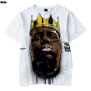 

Notorious Biggie Boys T-shirts Harajuku Children T Shirt For Boy Biggie Smalls Rapper Hip Hop Tees Costum Kids Clothes T-shirt