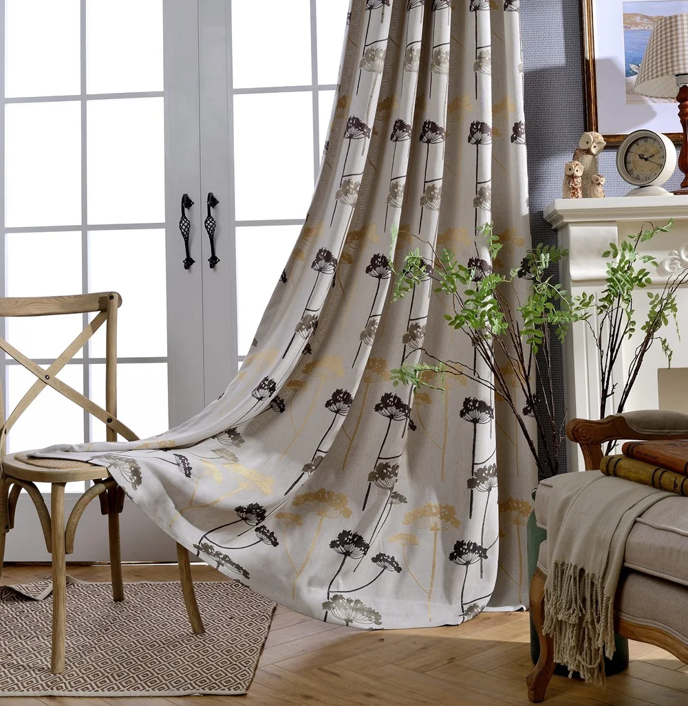 

Embroidered Flower Jacquard Curtains Blackout Curtain For Living Room Modern Europe Style Cortinas Para Sala De Luxo Rideaux
