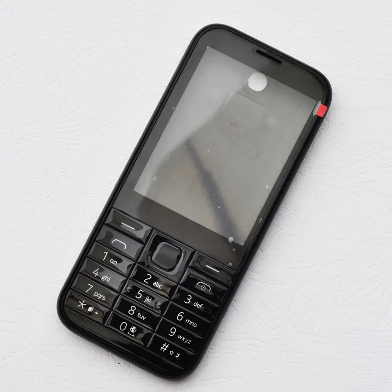 BINYEAE полный корпус для Nokia 225 лицевая рамка+ средняя+ задняя крышка+ клавиатура+ логотип полная часть сотового телефона