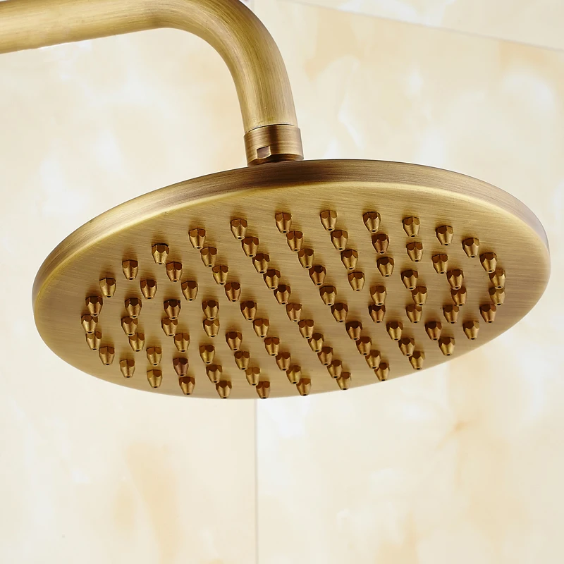 Billige Dusche Armaturen Wand Montiert Thermostat Wasserhahn Luxus Dusche Sets Antike Regen Badezimmer Wasserhahn Thermostat Control XE 8899