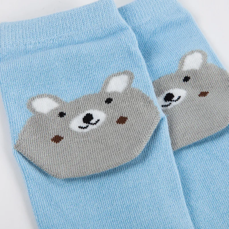 BalleenShiny/Детские носки с пятью пальцами милые хлопковые мягкие модные носки для малышей на любой сезон детские носки в новом стиле с рисунками животных