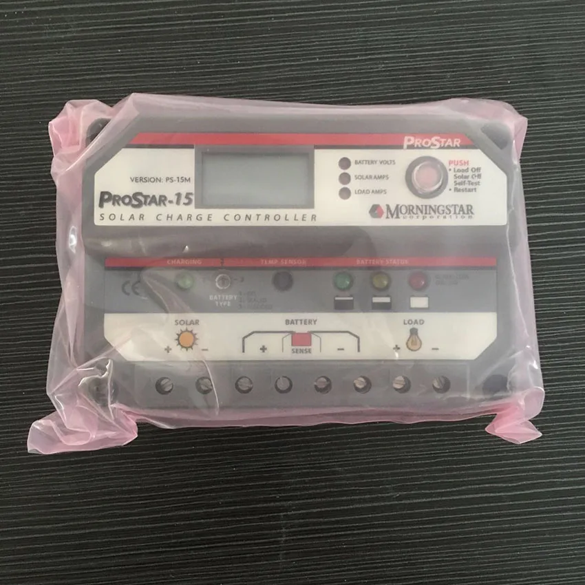 15 А Morningstar PWM контроллер заряда солнечной батареи PS 15A 12 В 24 зарядного устройства