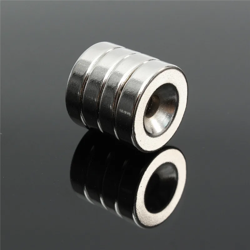 

8pcs 20 x 5mm Hole 5mm Counterbore Neodymium Super Strong Magnets Permanent magnet N52 So Powerful that Watch your hand