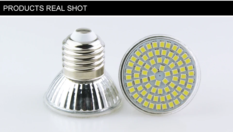 4W 6W 8W GU10 E27 220V LED Spotlight Bulb 2835 5730 SMD 54LEDs 72 LEDs Bulbs Lamp Light Glass Body For Indoor Led lamps lighting (11)