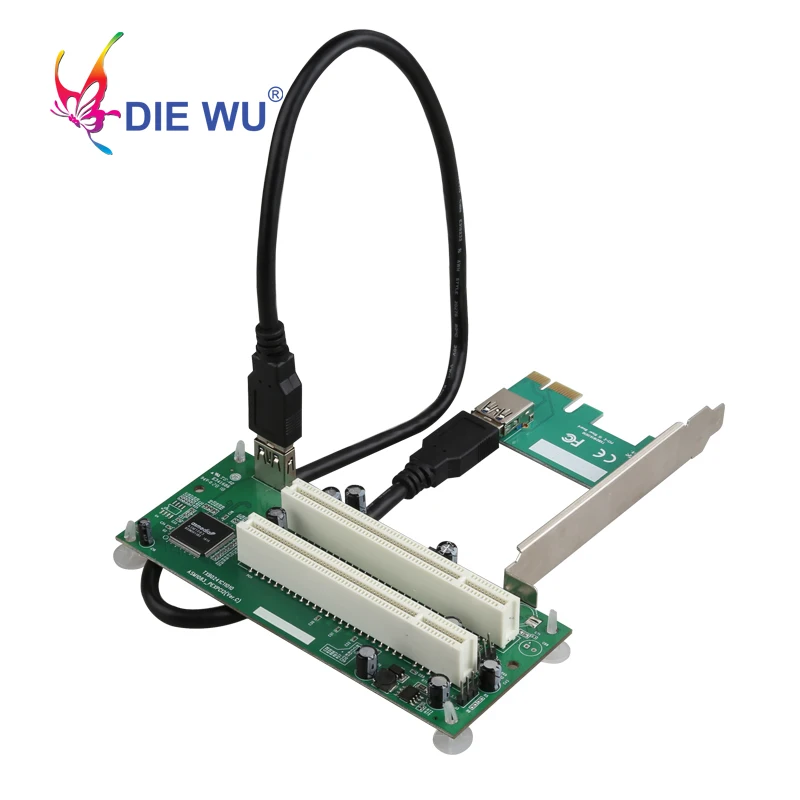 Tarjeta adaptador PCI-Express a PCI PCIe a tarjeta de expansión de ranura Pci Dual USB 3,0 convertidor de tarjetas Add on TXB093
