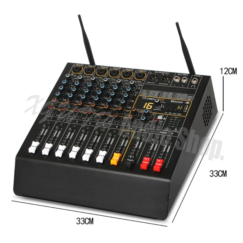 6 Channel 16 DSP Digital Effect Power Amplifier