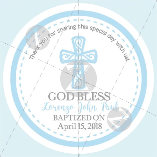 Baptism Stickers Boy God Bless Stickers Baptism Label for Boy Communion Stickers Religious Stickers Cross Sticker Baptism Stickers