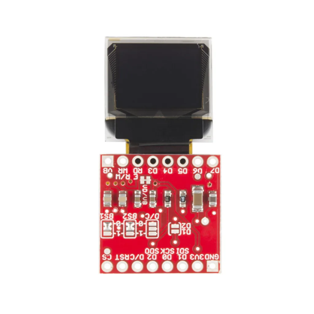 0.66 Inch 64x48 Mini Blue-on-Black OLED Display Module Breakout Board