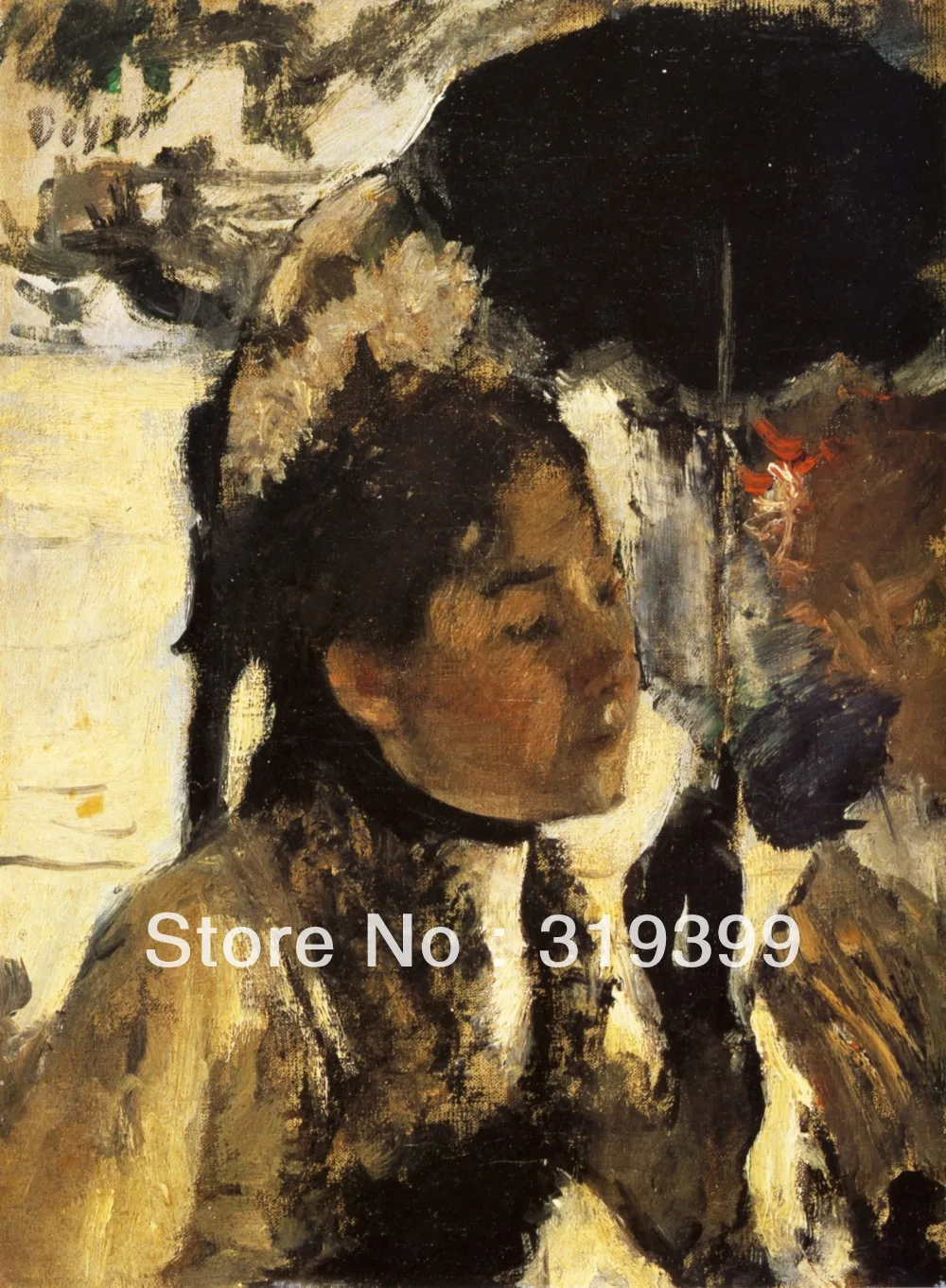 

Oil Painting Reproduction on Linen Canvas,Tuileries, the woman with a parasol by edgar degas,Free DHL FAST Shipping,100%handmade