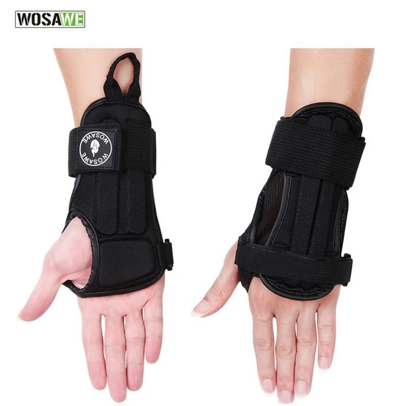 1 زوج قابل للتعديل حمالة دعم المعصم دعم منصات إيفا التزلج اليد حماية النخيل اليد Protectective الأسطوانة على الجليد الحرس