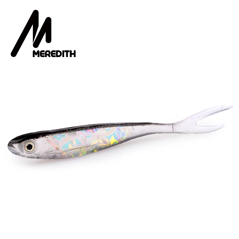 MEREDITH LURE Retail hot model 5pcs 100MM 4.4g Saltwater Fishing soft Lures free shipping