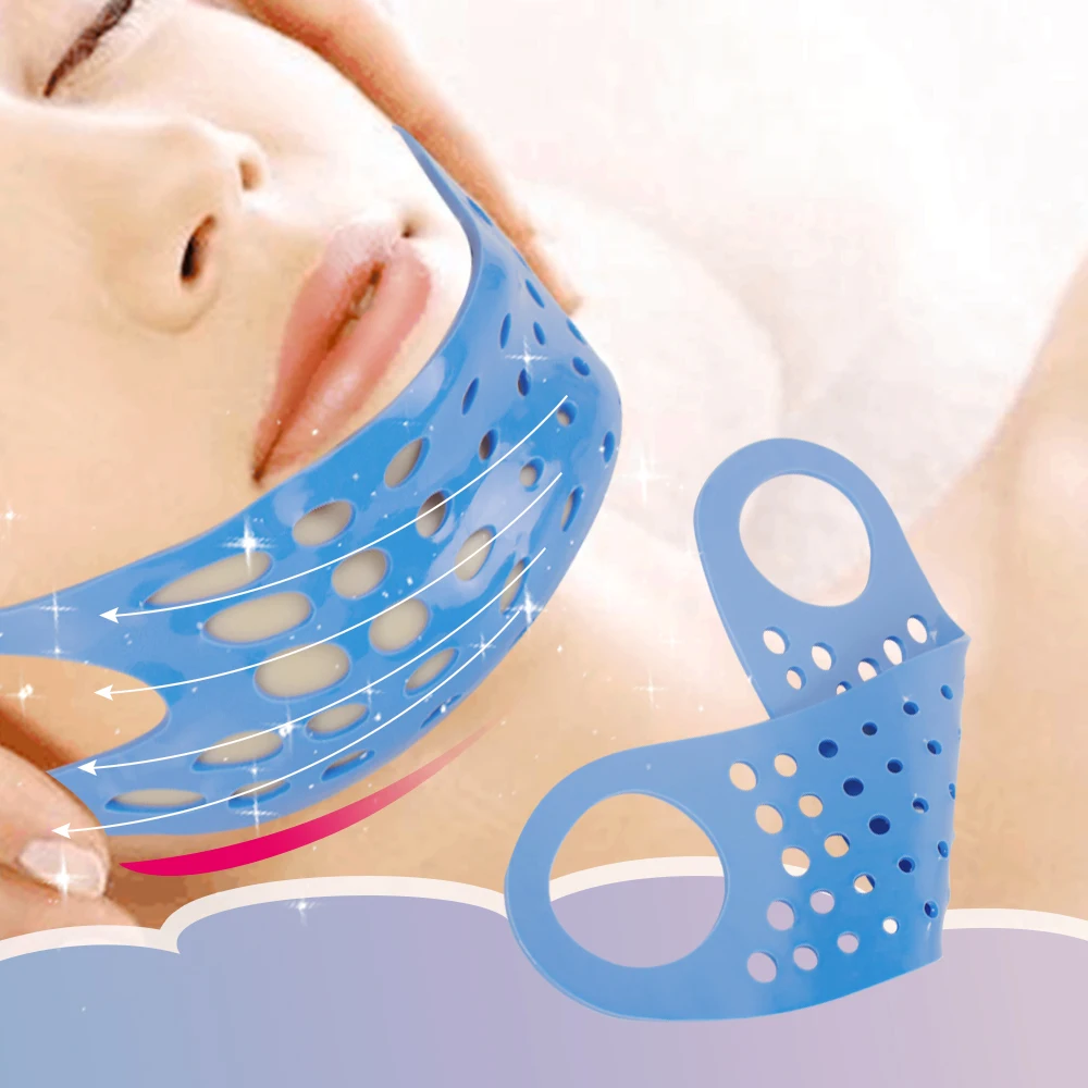 Silicone Face Lift Bandage Face Relaxation Massage Mask Belt Shaper