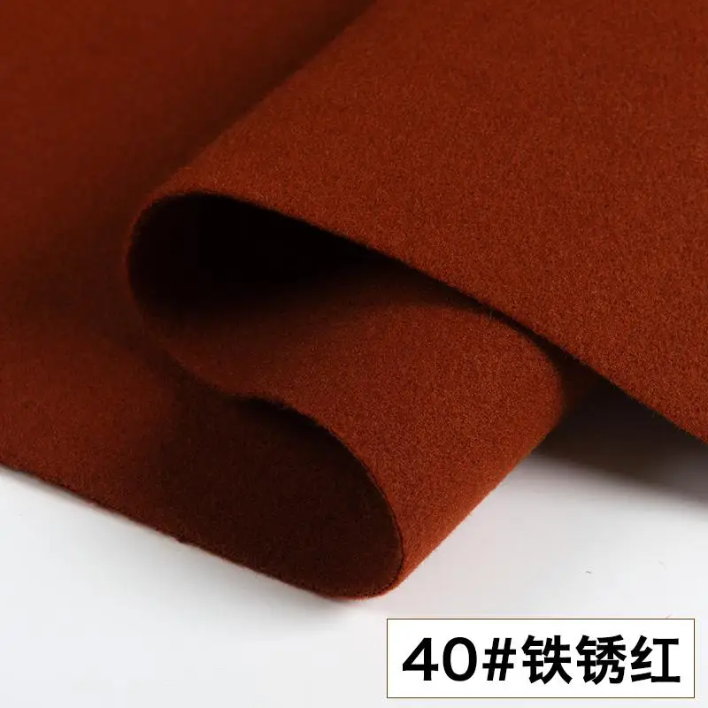 JaneYU 42 Цвета s 50x150 см осень зима утолщение, двусторонний кашемир шерстяной чистый цвет шерсть как ткань Diy пальто ткань - Цвет: as picture
